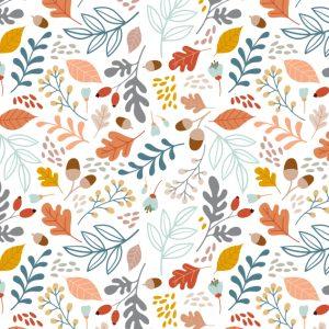 tissu imprimé Blue herbarium