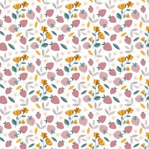 tissu imprimé Charlotte pastel